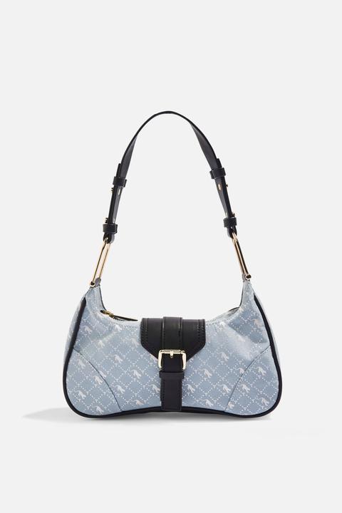 Womens Madrid Jacquard Shoulder Bag Blue Blue from Topshop