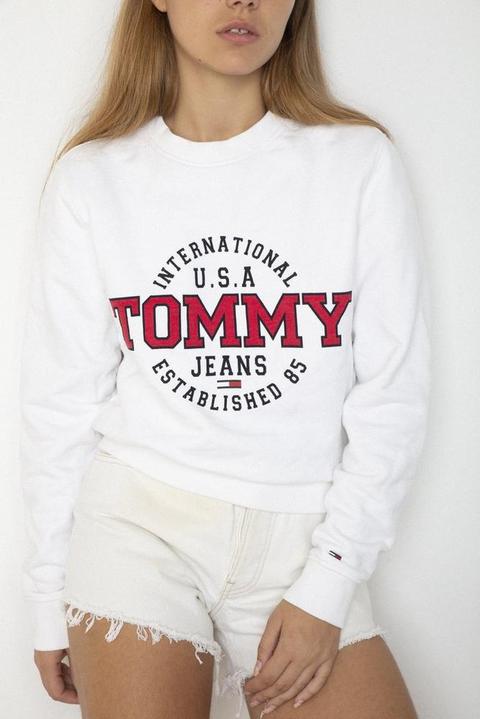 Tommy Hilfiger Circular White Crew Classic