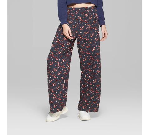 Women's Floral Wide Leg Palazzo Pants 
