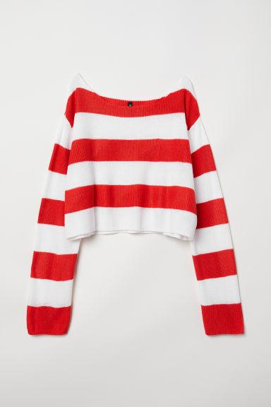 H & M - Pullover A Righe - Rosso