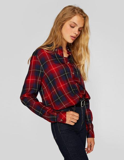 Checked Shirt In Red
