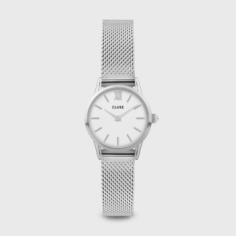 La Vedette Mesh White, Silver Colour