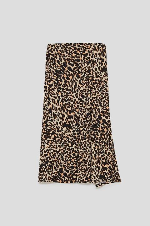 Animal Print Midi Skirt from Zara on 21 