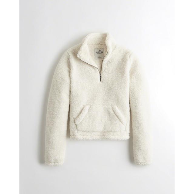 hollister sherpa pullover