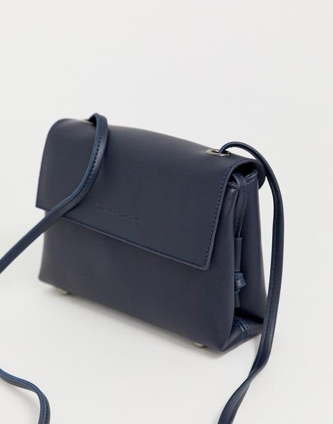 Bolso Bandolera Con Solapa De Claudia Canova-azul