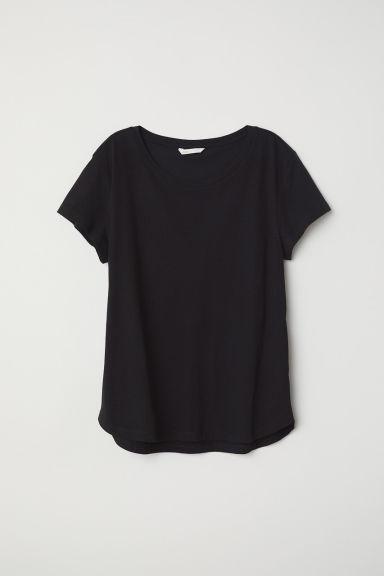 H & M - T-shirt In Cotone - Nero