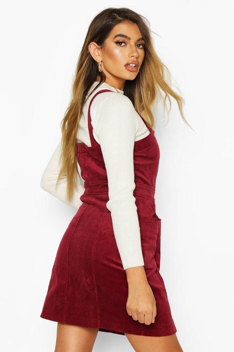 red cord dress