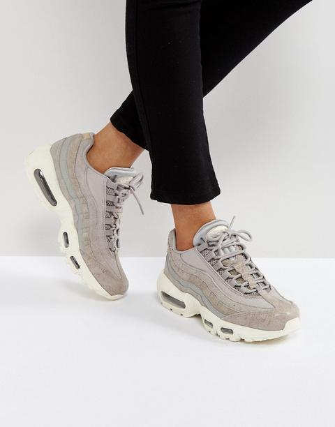 Zapatillas De Deporte Color Gris Claro Air Max 95 Premium De Nike