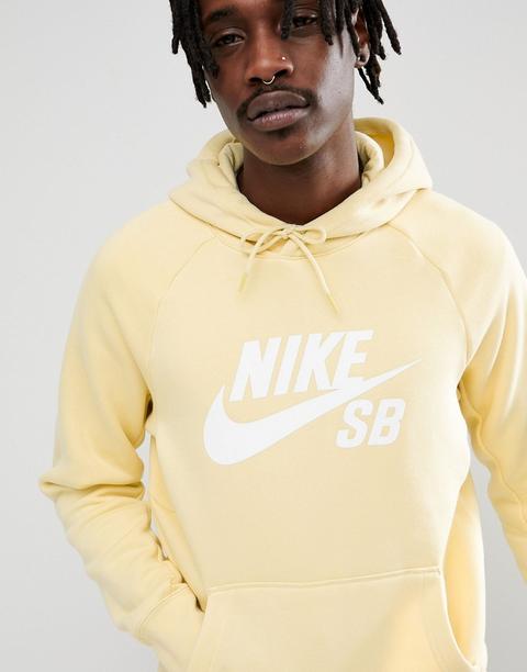 Sudadera Con Capucha Sin Cierres En Amarillo Con Icono 846886-721 De Nike Sb
