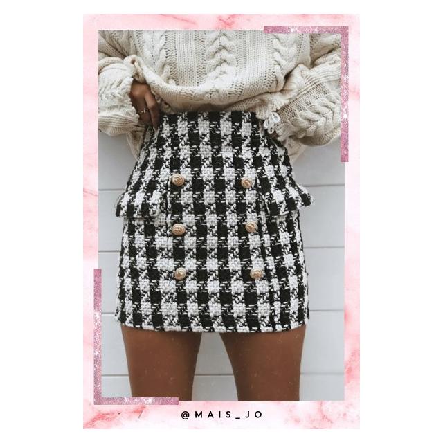 dogtooth mini dress