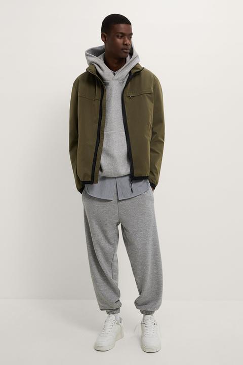 hooded technical jacket zara