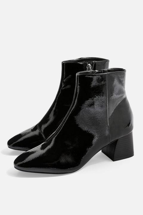 Womens **wide Fit Babe Ankle Boots - Black, Black