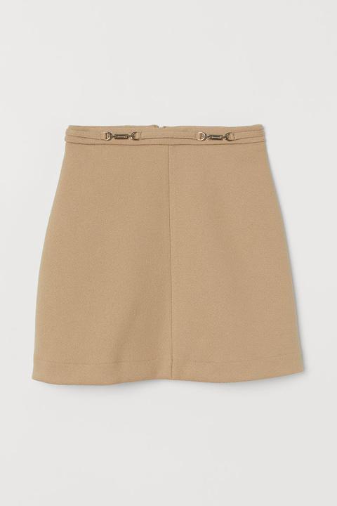 H & M - Gonna Svasata - Beige