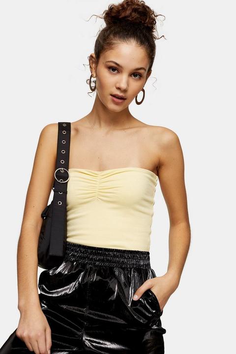 topshop yellow bandeau