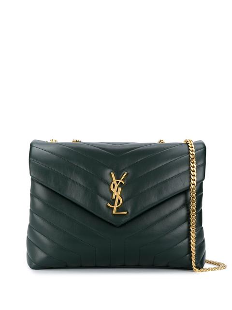 Saint Laurent Sac Porté Épaule Loulou - Vert