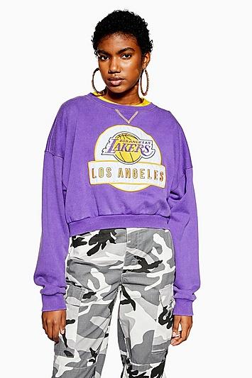 Kurzpulli Mit "lakers"-logoaufnäher - Violett