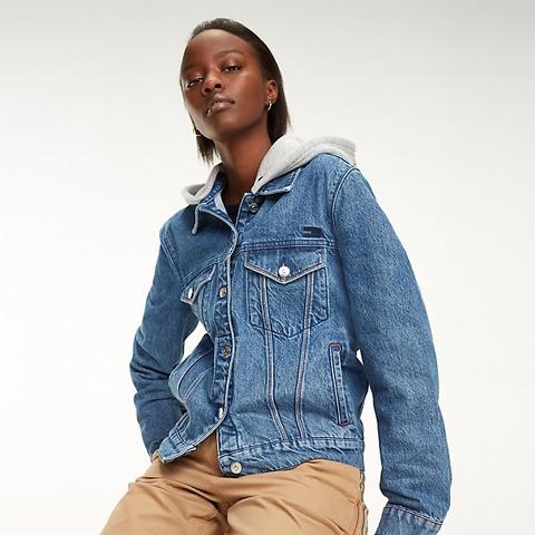 Tommy Hilfiger Hooded Denim Jacket 