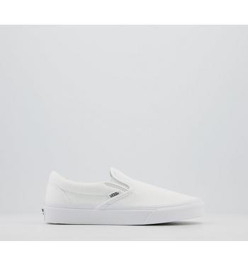 Vans Classic Slip On Trainers White Mono