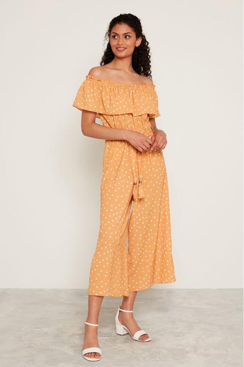 f&f yellow jumpsuit