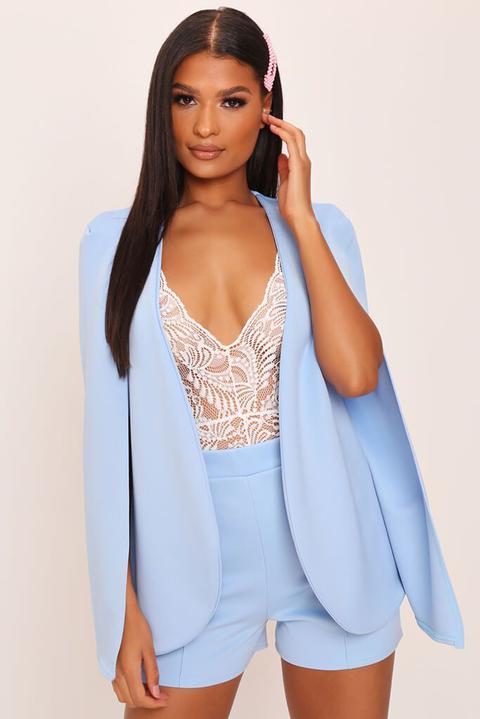 Baby Blue Cape Blazer