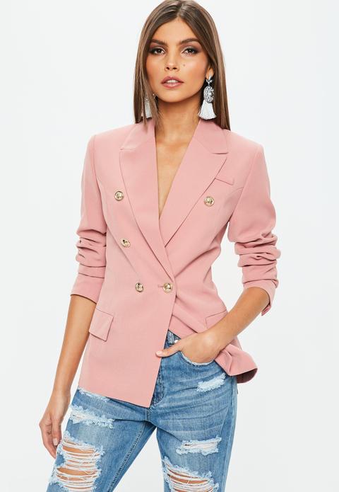 Dusky Rose Military Blazer