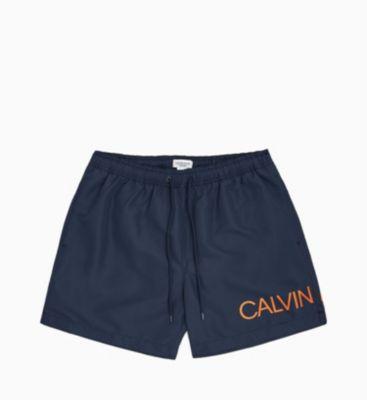 calvin klein drawstring swim shorts
