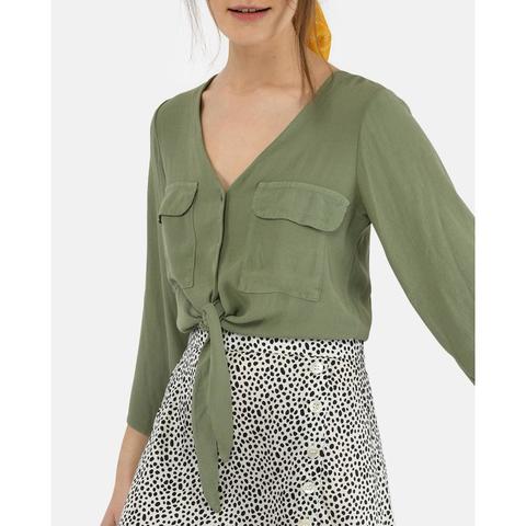 Brownie - Blusa De Mujer De Manga Francesa En Verde