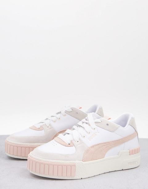 Zapatillas De Deporte Blancas Y Rosa Pastel Cali Sport De Puma-blanco