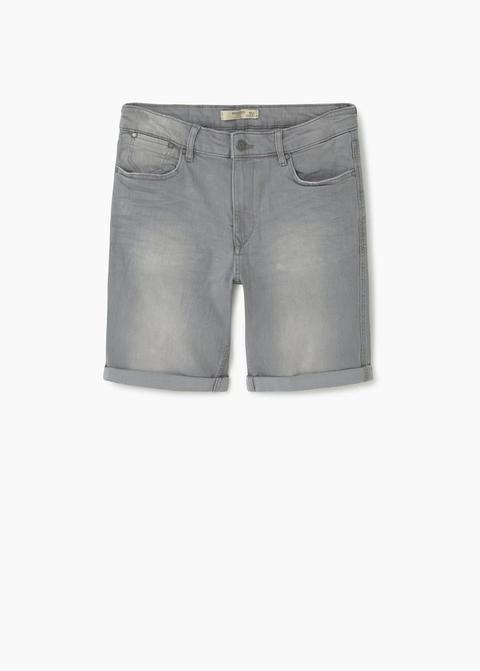 Bermudas Denim Grises