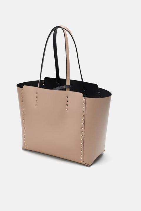 Reversible Studded Tote Bag from Zara 