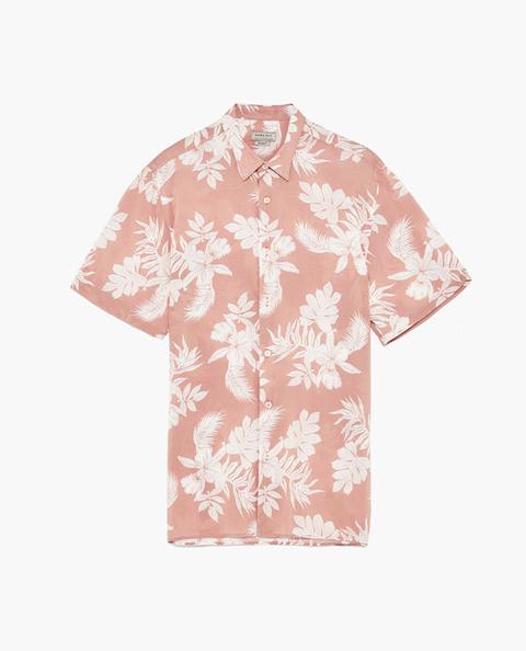 Camisa Flores Rosa