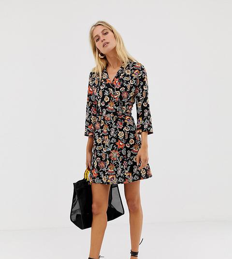 stradivarius wrap dress