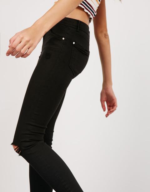 Pantalone Con Strappi Vita Media