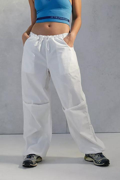 Iets Frans. White Balloon Cargo Pants - White Xs At Urban Outfitters