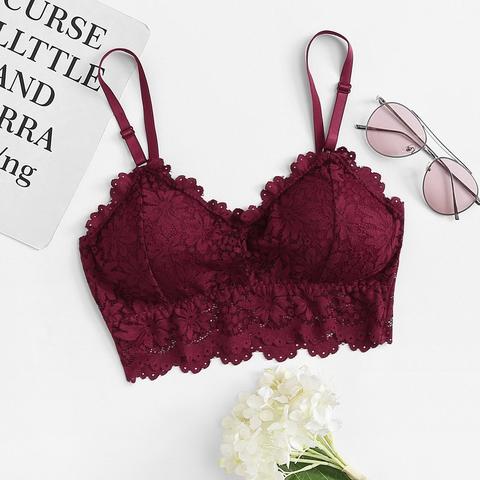 Bralette In Pizzo Floreale