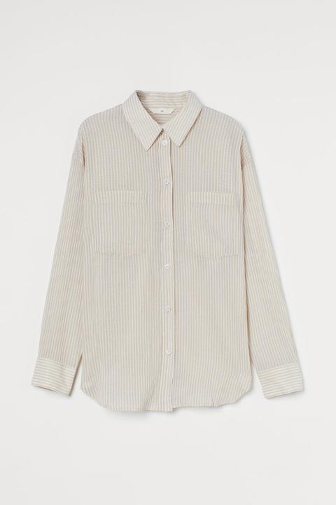 Cotton Shirt - Beige