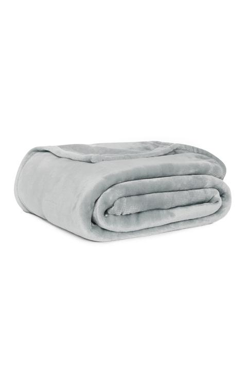 Grey Supersoft Throw