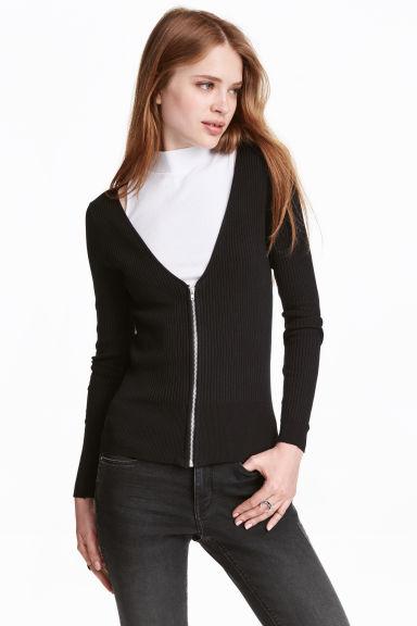 Cardigan Con Cerniera