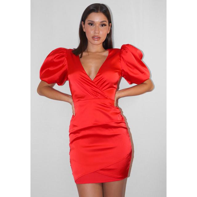 robe rouge bouffante