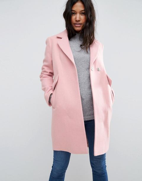 Abrigo De Corte Slim Con Detalle De Bolsillo De Asos