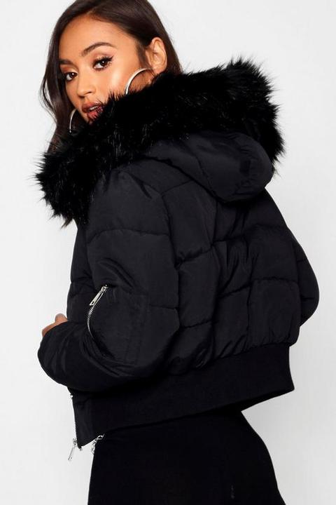 Shopping Jacket With Black Fur Hood Up To 78 Off