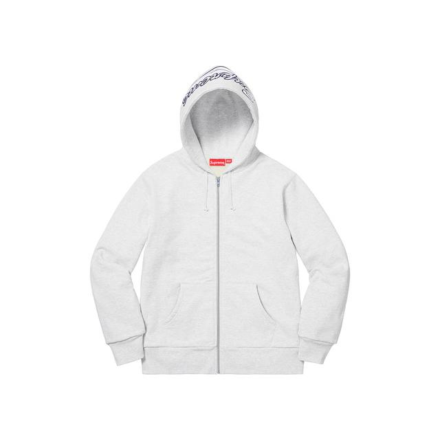 supreme thermal zip up sweatshirt