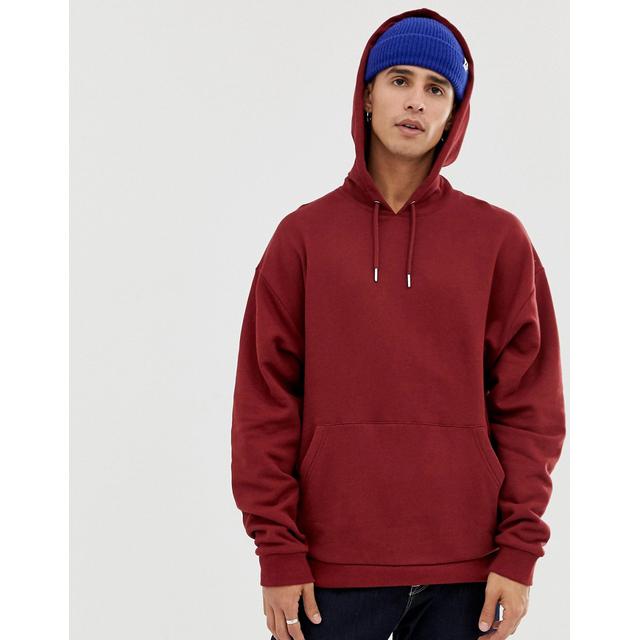 maroon oversized hoodie