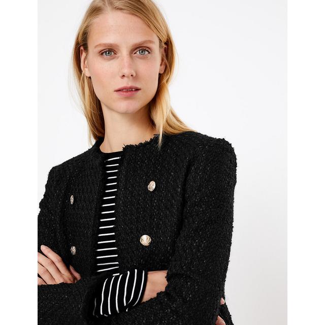 tweed longline blazer