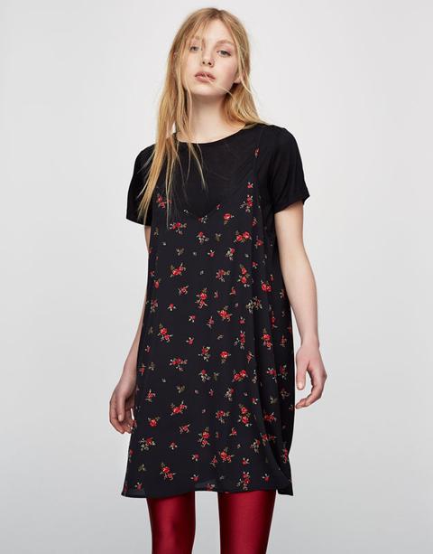 Vestito Fiori Maglietta Intima