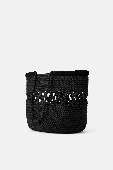 Bolso Shopper Trenzado