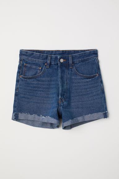 Jeansshorts Mom Fit - Blue - Damen