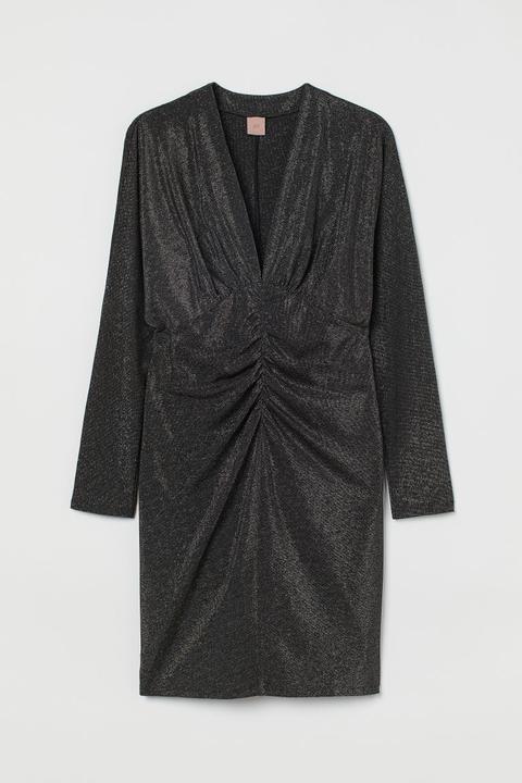 H & M+ Robe Scintillante - Noir