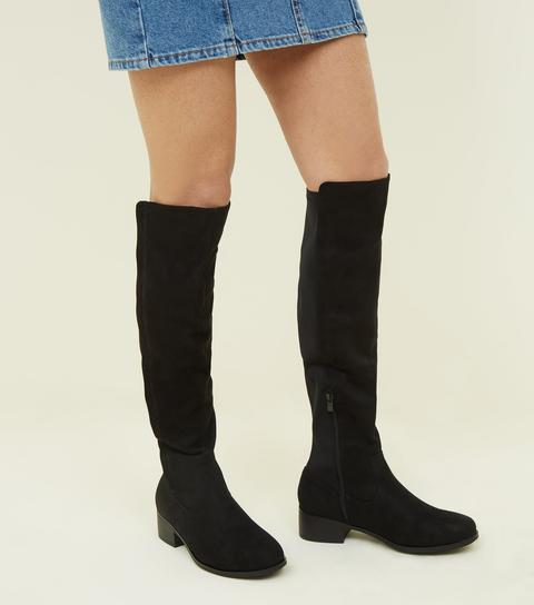 new look girls black boots