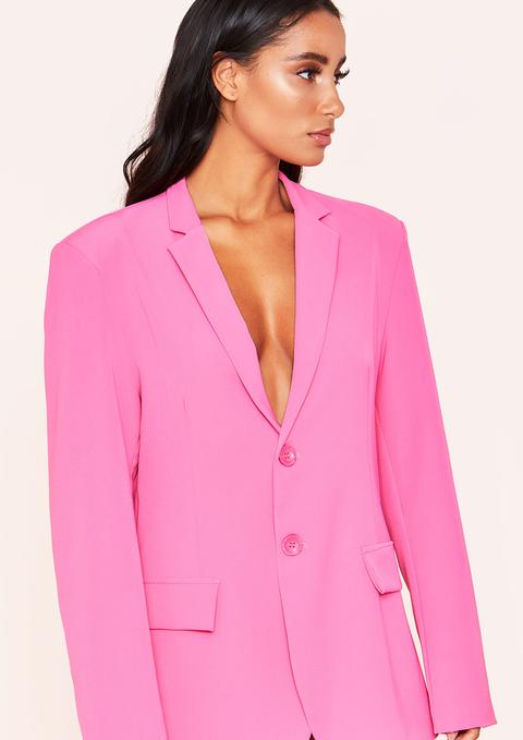 hot pink oversized blazer